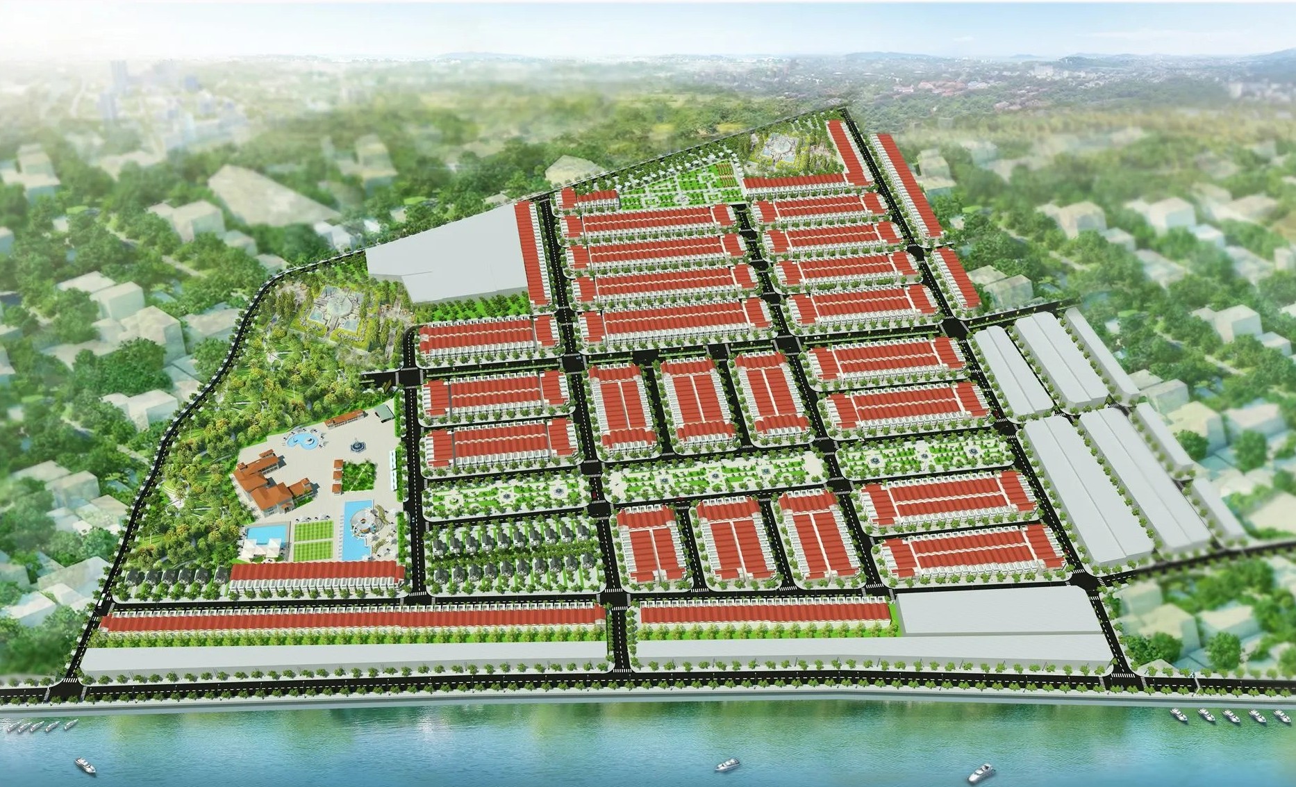 Khu đô thị Sao Mai Tịnh Biên - An Giang – phối cảnh tổng thể